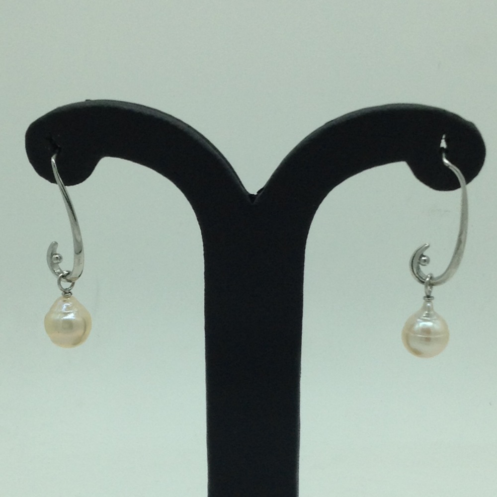 Pearl Silver Ear Hangings JER0088