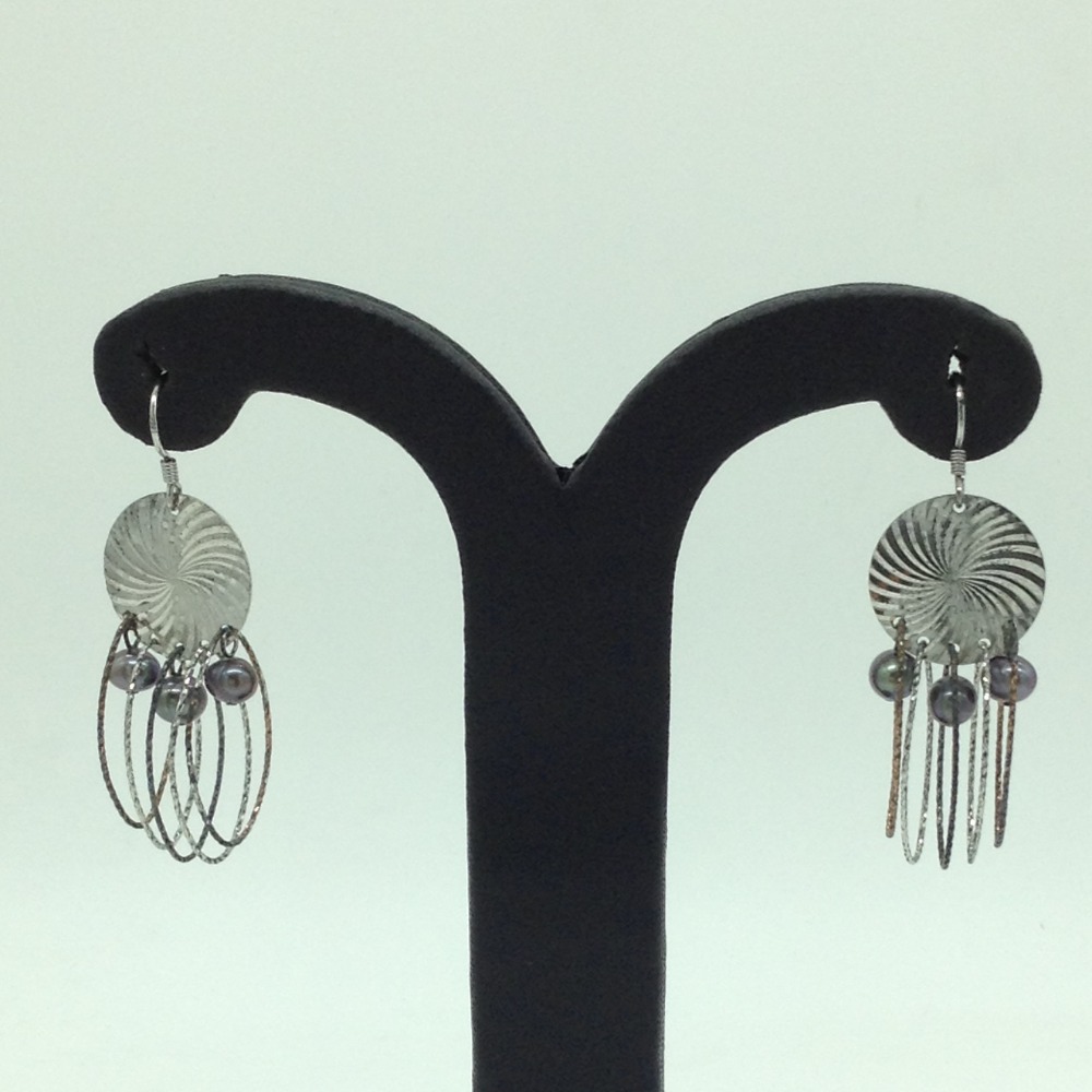 Pearl Silver Ear Hangings JER0085