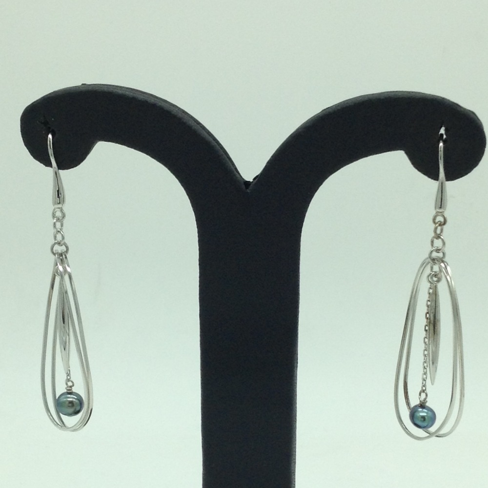 Pearl Silver Ear Hangings JER0079