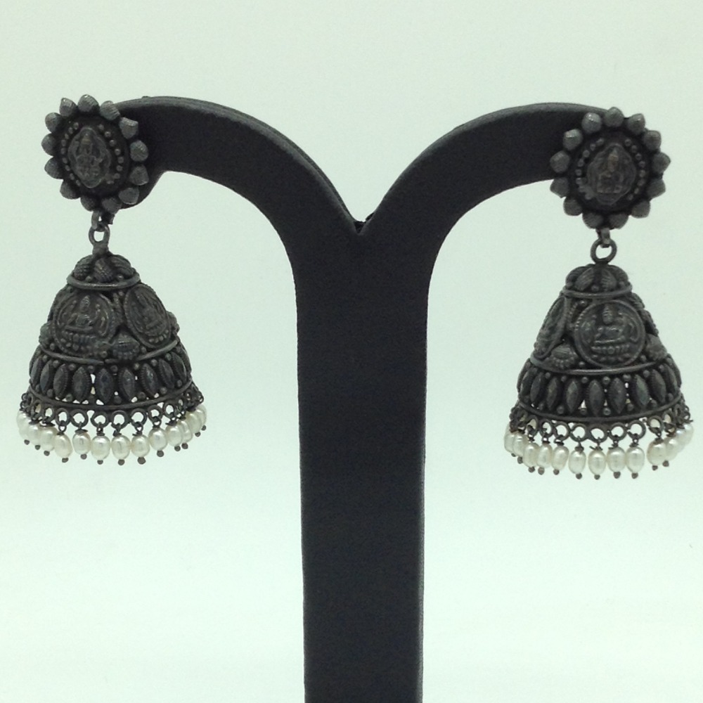 Silver ear jhumki jer0072