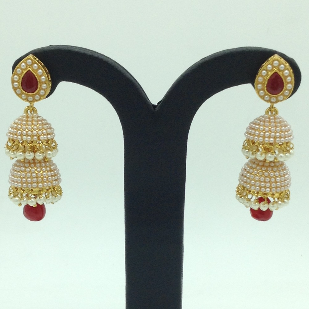 Pearls Ear Double Jhumki JER0068