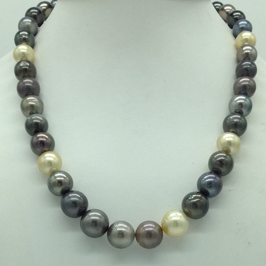 Muliticolour Round Tahitian South Sea Pearls Strand JPM0409
