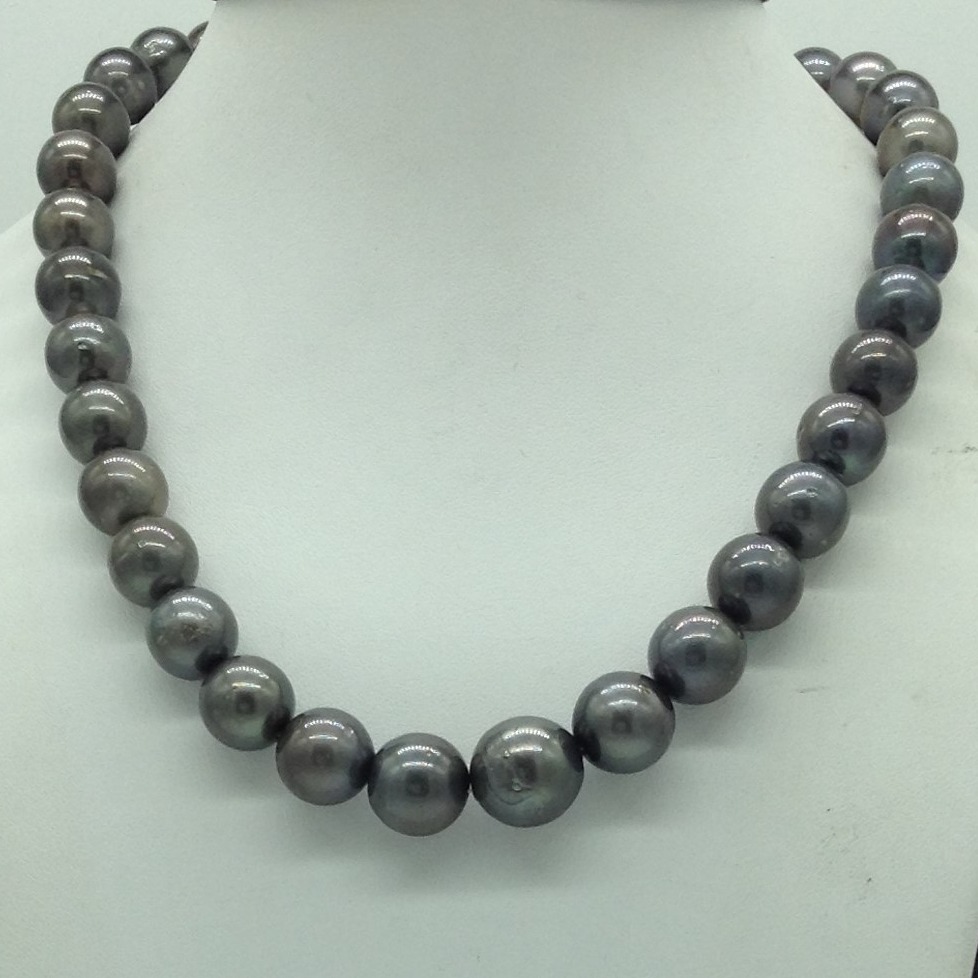 Grey Round Tahitian South Sea Pearls Strand JPM0407