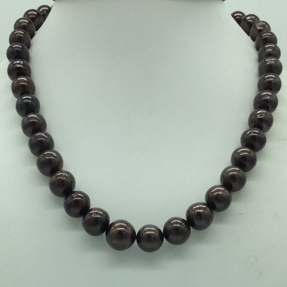 Brown Round Tahitian South Sea Pearls Strand JPM0405