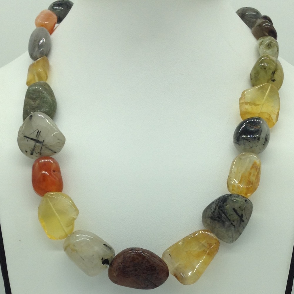 Natural multicolour semi precious tumbles graded mala jss0123