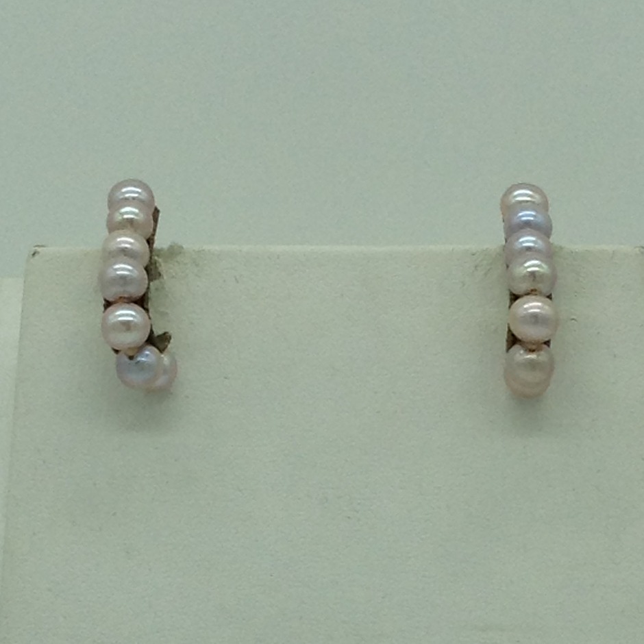 Freshwater Pink Round 3 Lines Pearls Full Set JPP1082