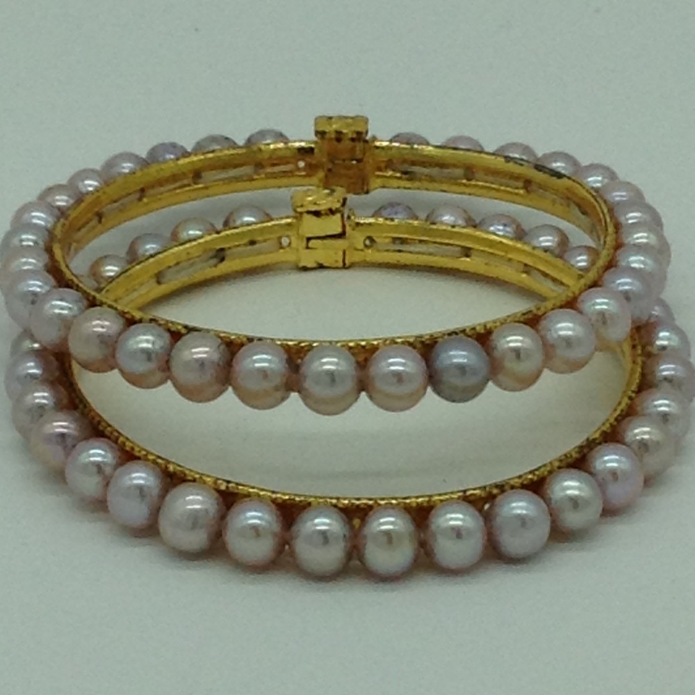 Freshwater Pink Round 3 Lines Pearls Full Set JPP1082