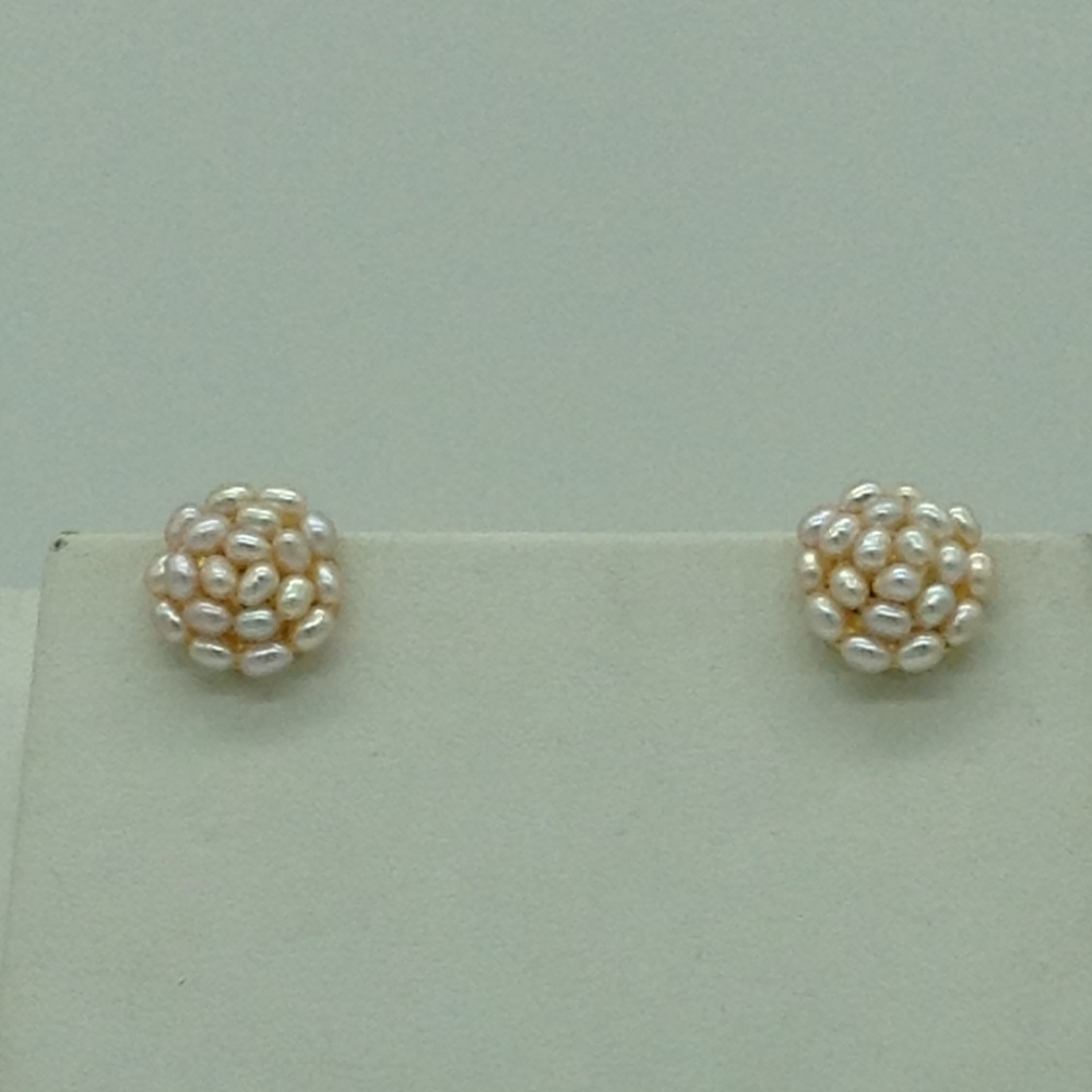 Freshwater Pink Rice 4 Lines Pearls Twisted Full Set JPP1060