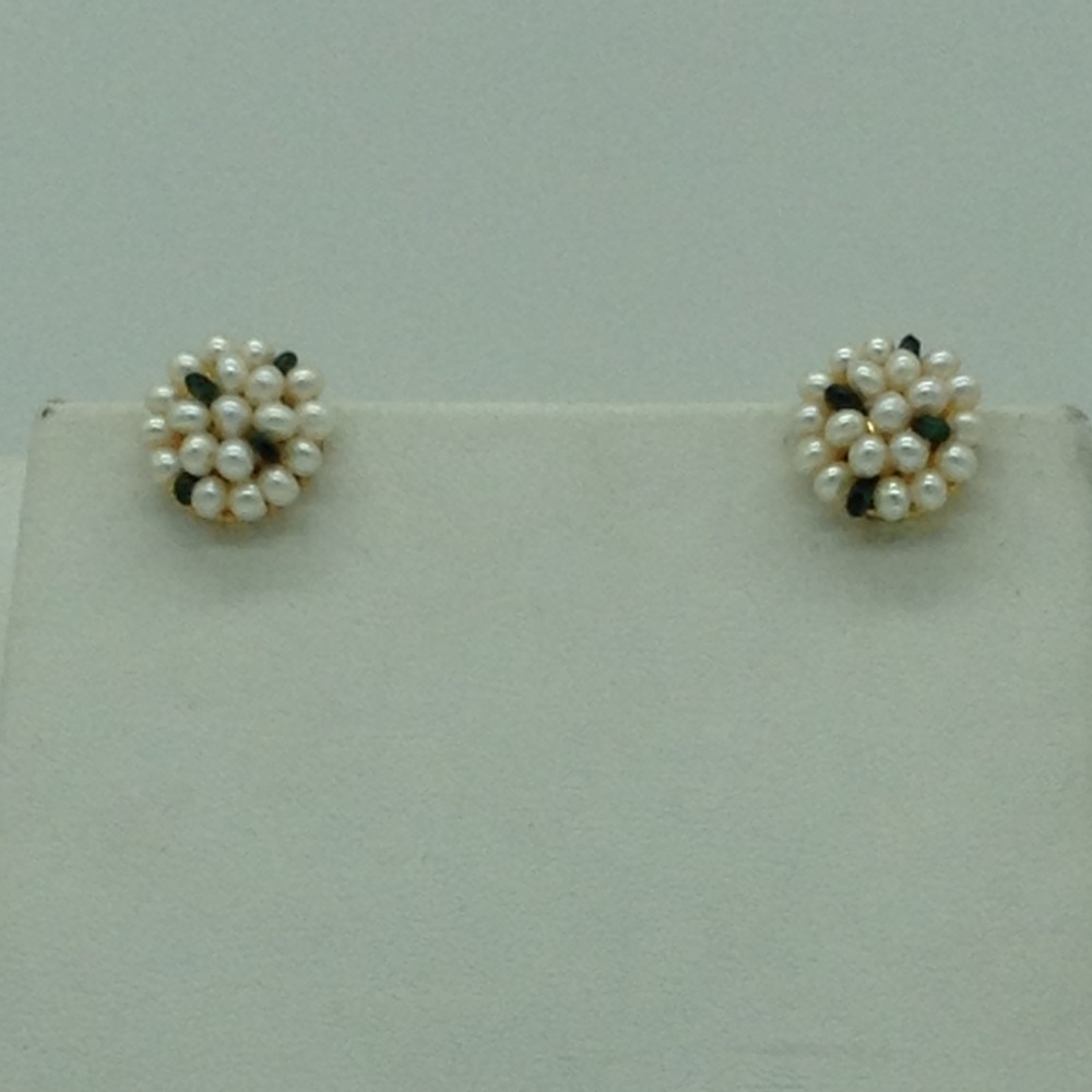 Freshwater White Flat 3 Lines Pearls Combination Full Set JPP1058