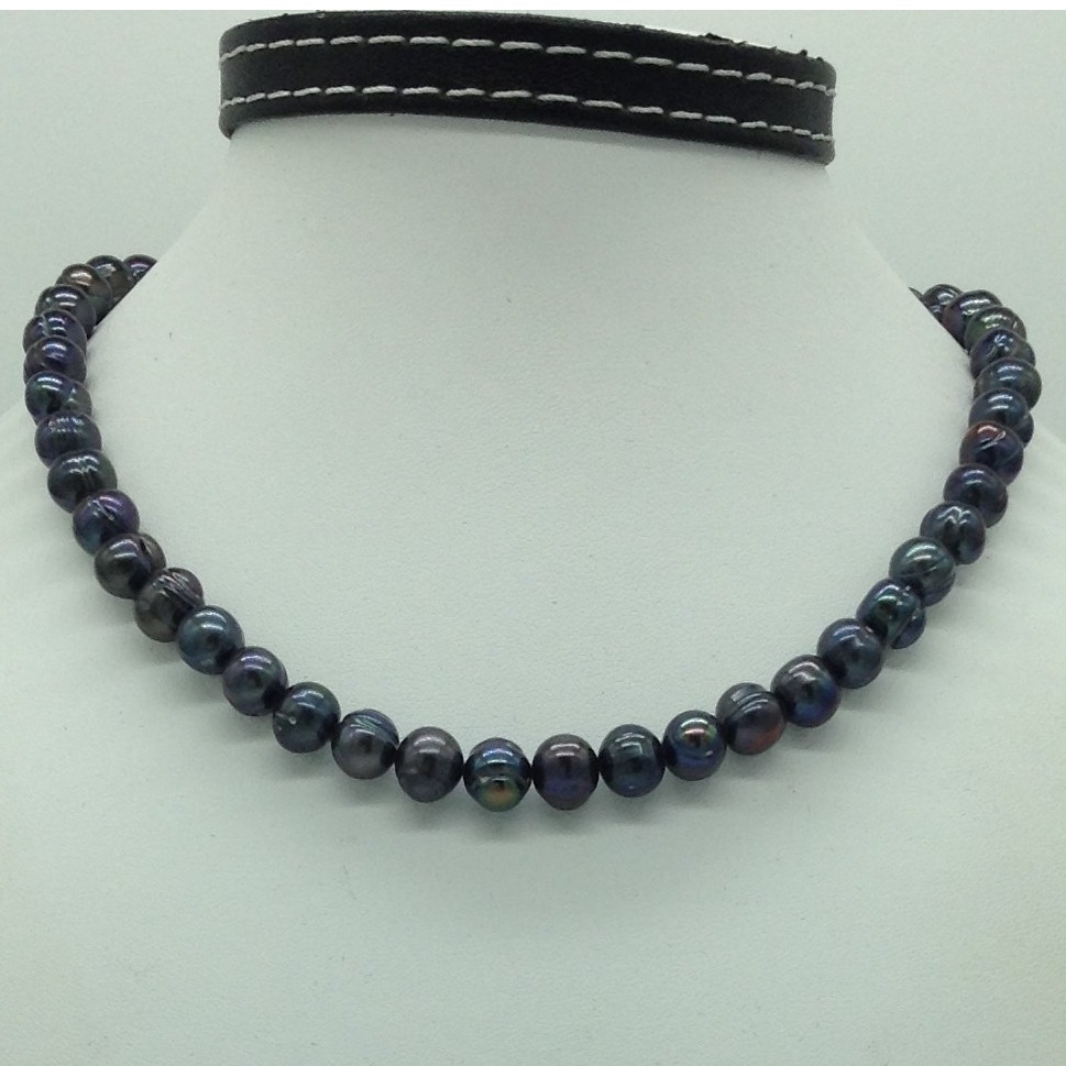 Freshwater Black Potato 1 Lines Pearls Full Set JPP1052