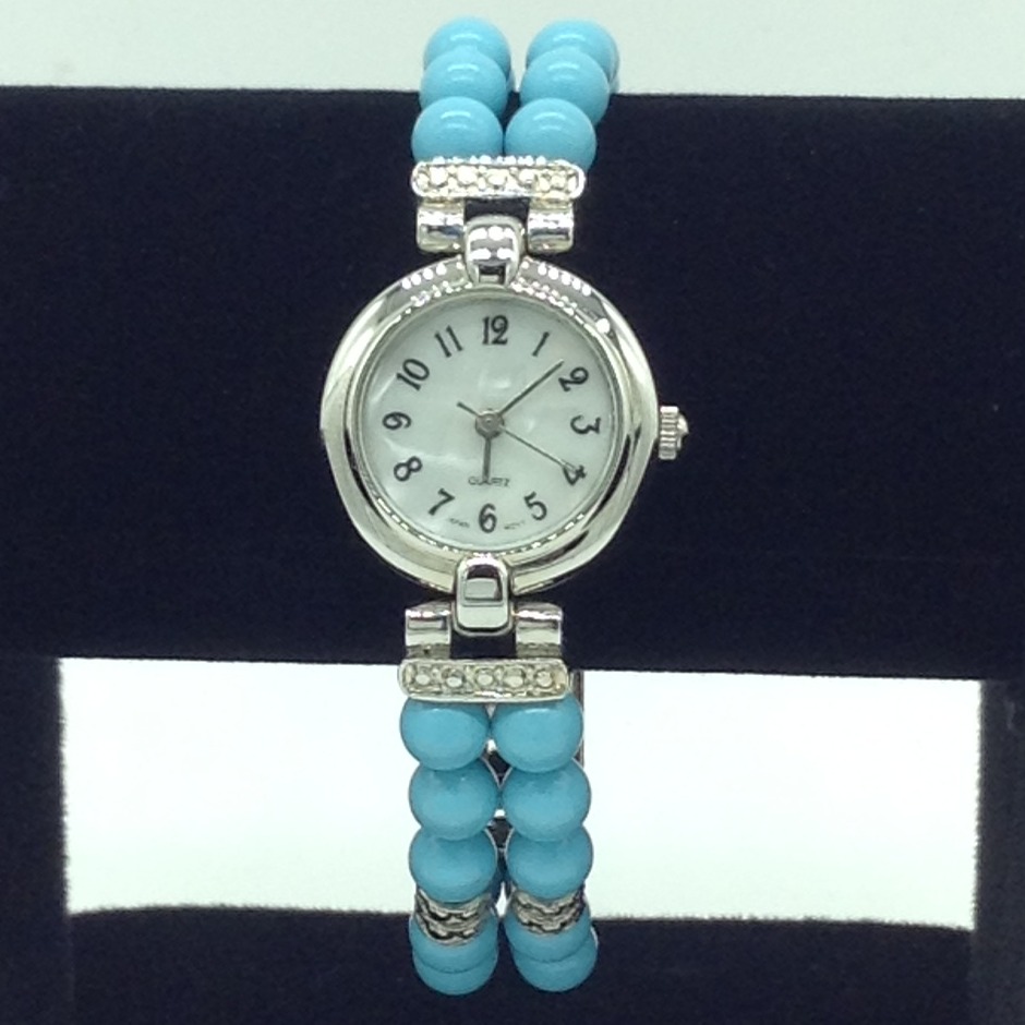 Turquoise Round 2 Layers Designer Watch JBG0253