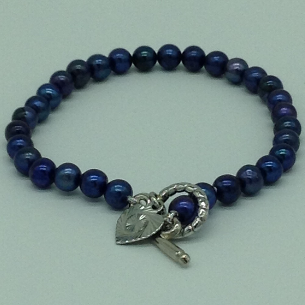 Grey Potato Pearls 1 Layers Bracelet JBG0191