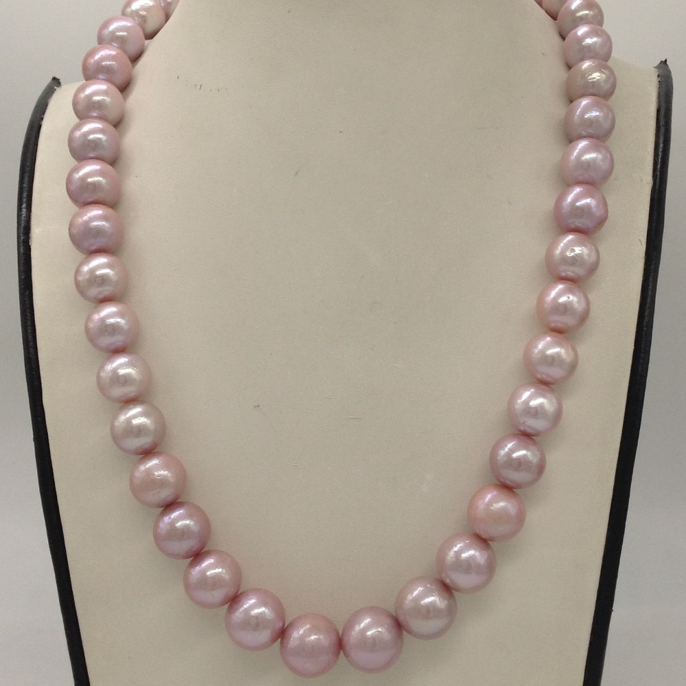Pink Adison Round Pearls Single Layer Mala JPM0335