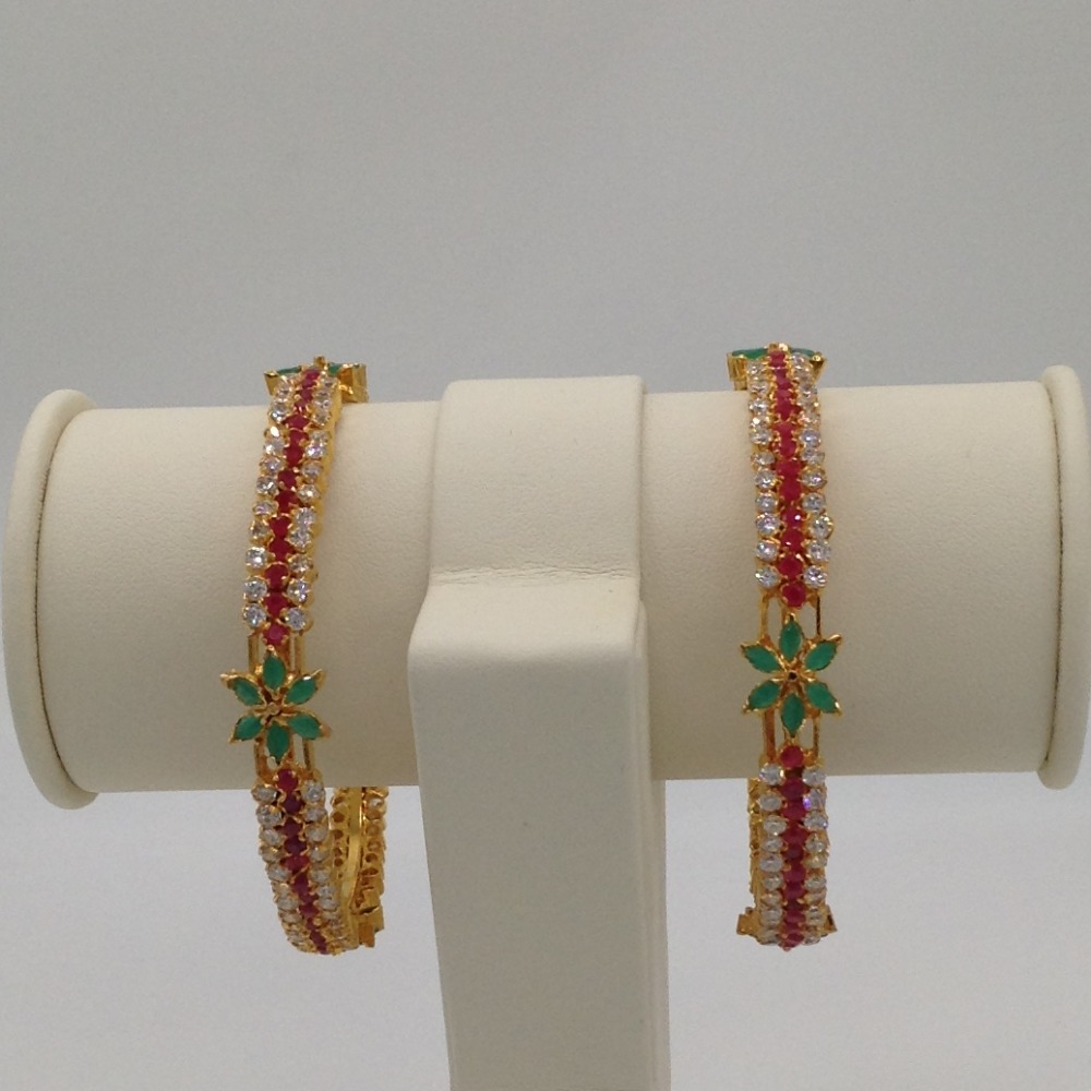 Tri Colour CZ Bangles JBG0025