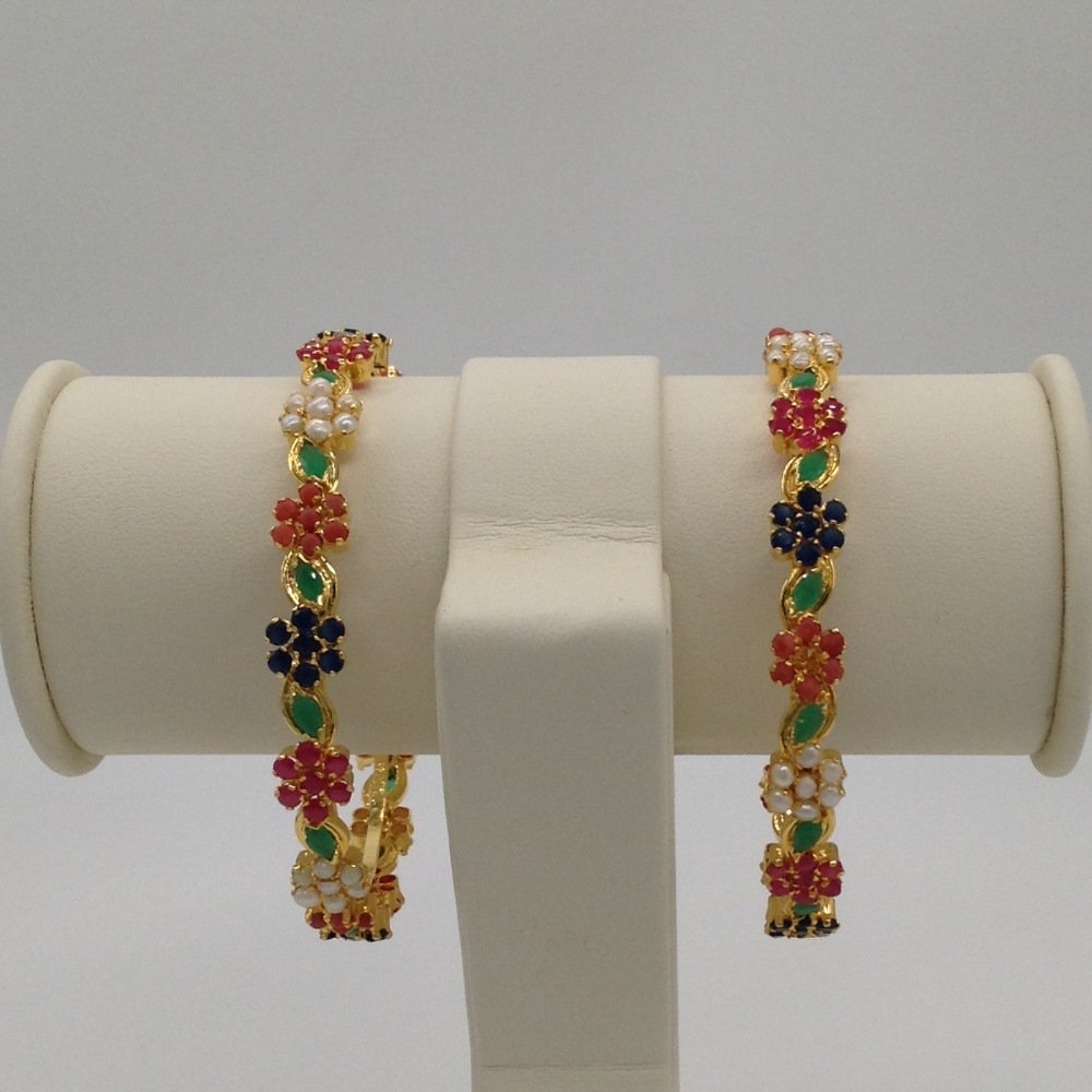 Navratna flower bangles jbg0022