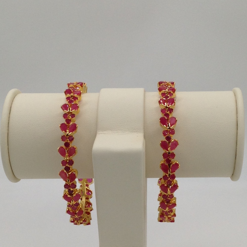 Red cz bangles jbg0010