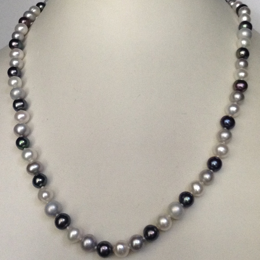 Freshwater Multicolour Potato Pearls Knotted Mala JPM0231