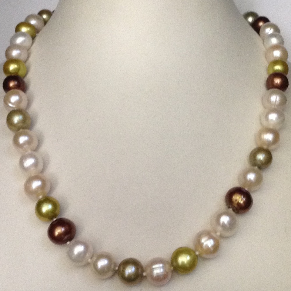 Freshwater Multicolour Potato Pearls Mala JPM0221