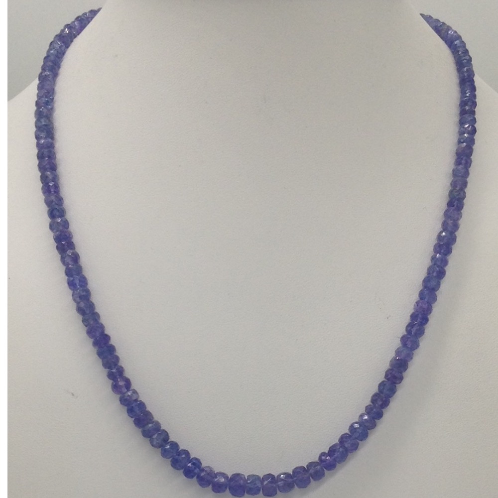 Natural Blue Tanzanite Faceted Beeds Mala JSS0052