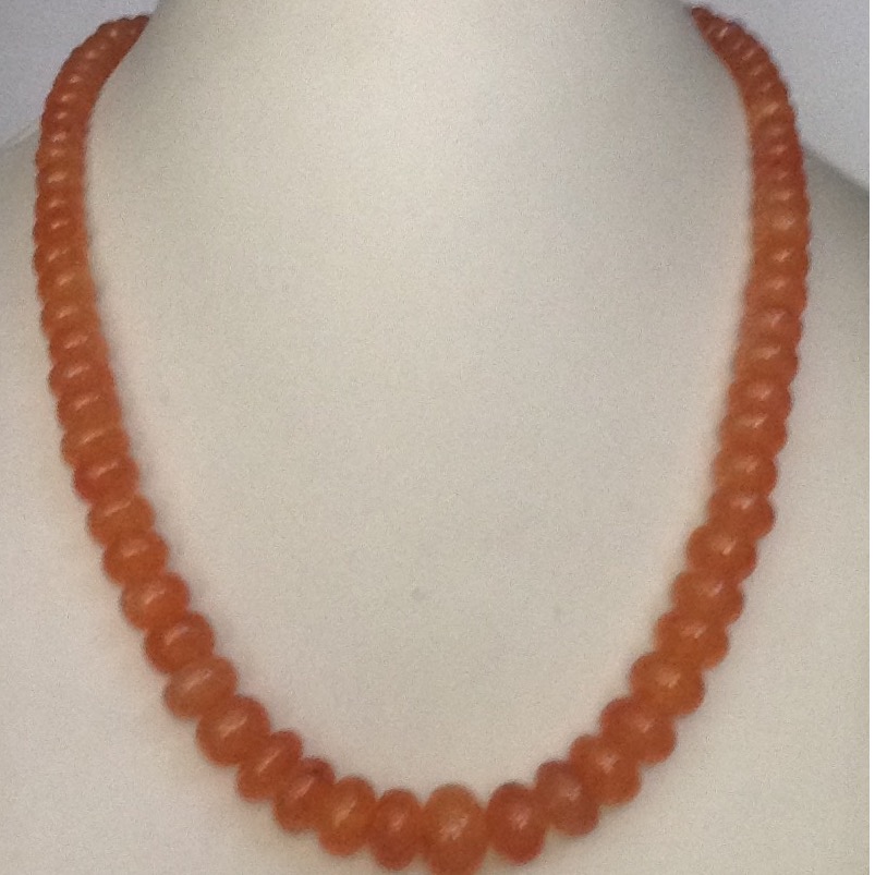Natural orange Carnelian flat beeds graded mala jss0005