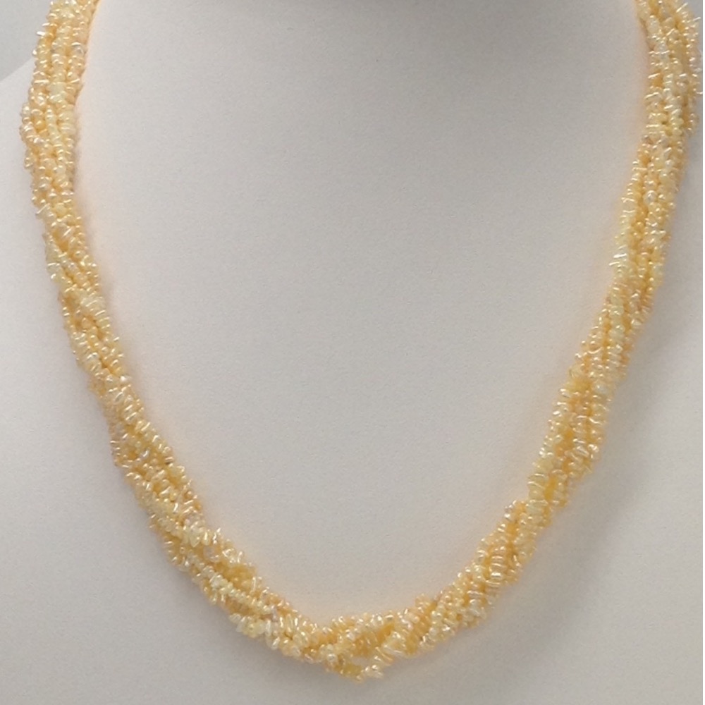Sea Water Keshi Flower Golden Pearls 6 Layers JPM0026