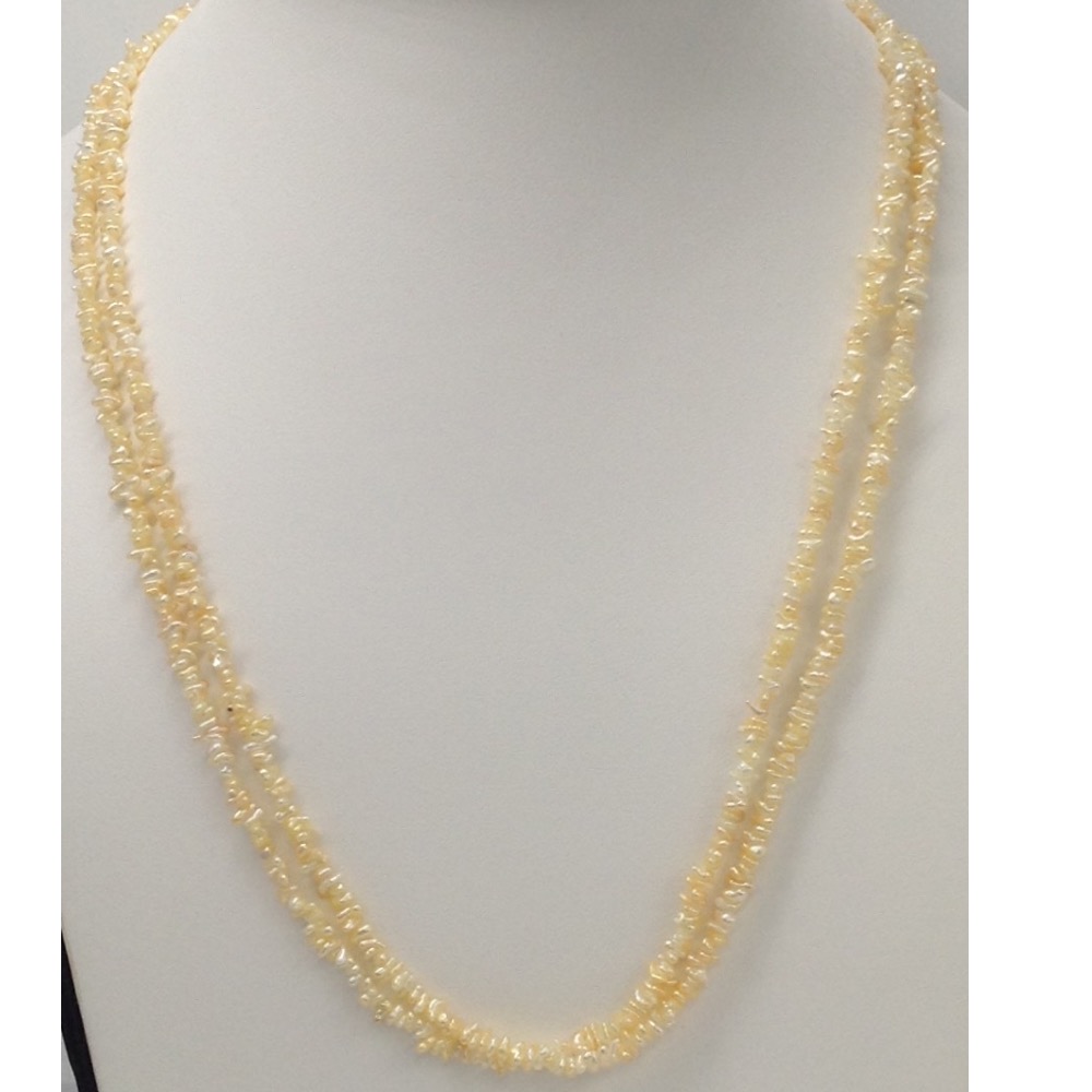 Sea Water Keshi Flower Cream Pearls Necklace JPM0025