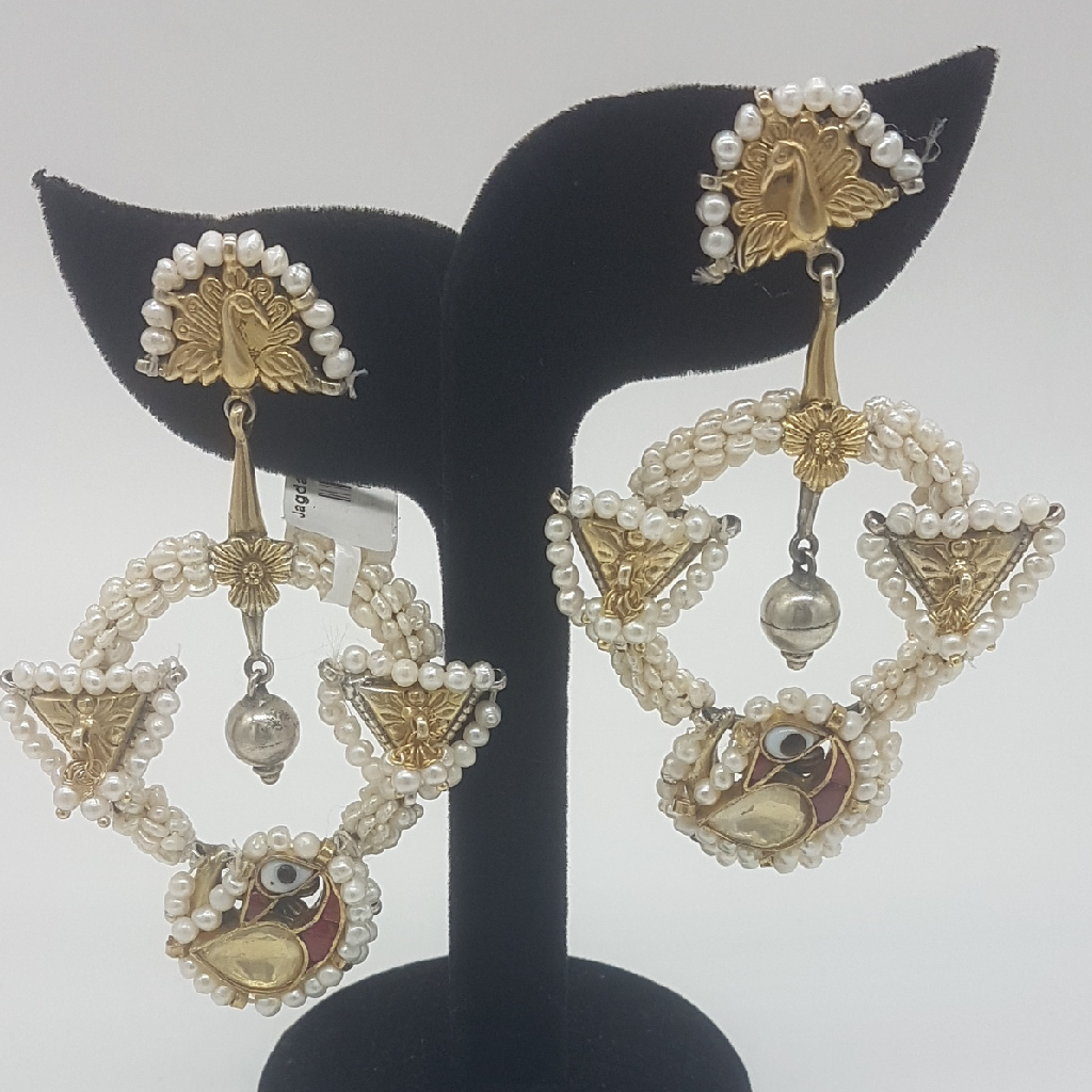 Silver Nakhra Ear Hangings JER0269