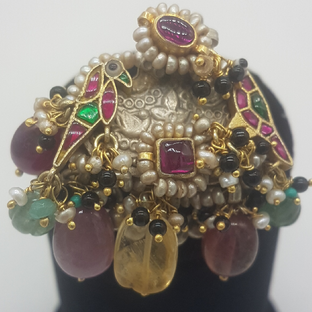 Silver Nakhra Finger Ring JFR0002