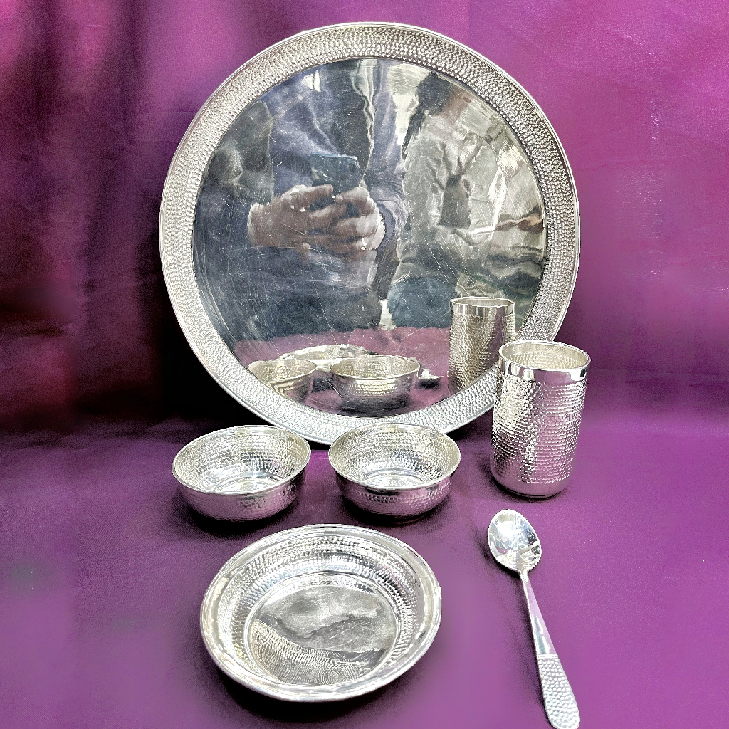 Designer 92.5% Pure Silver Dinner Set