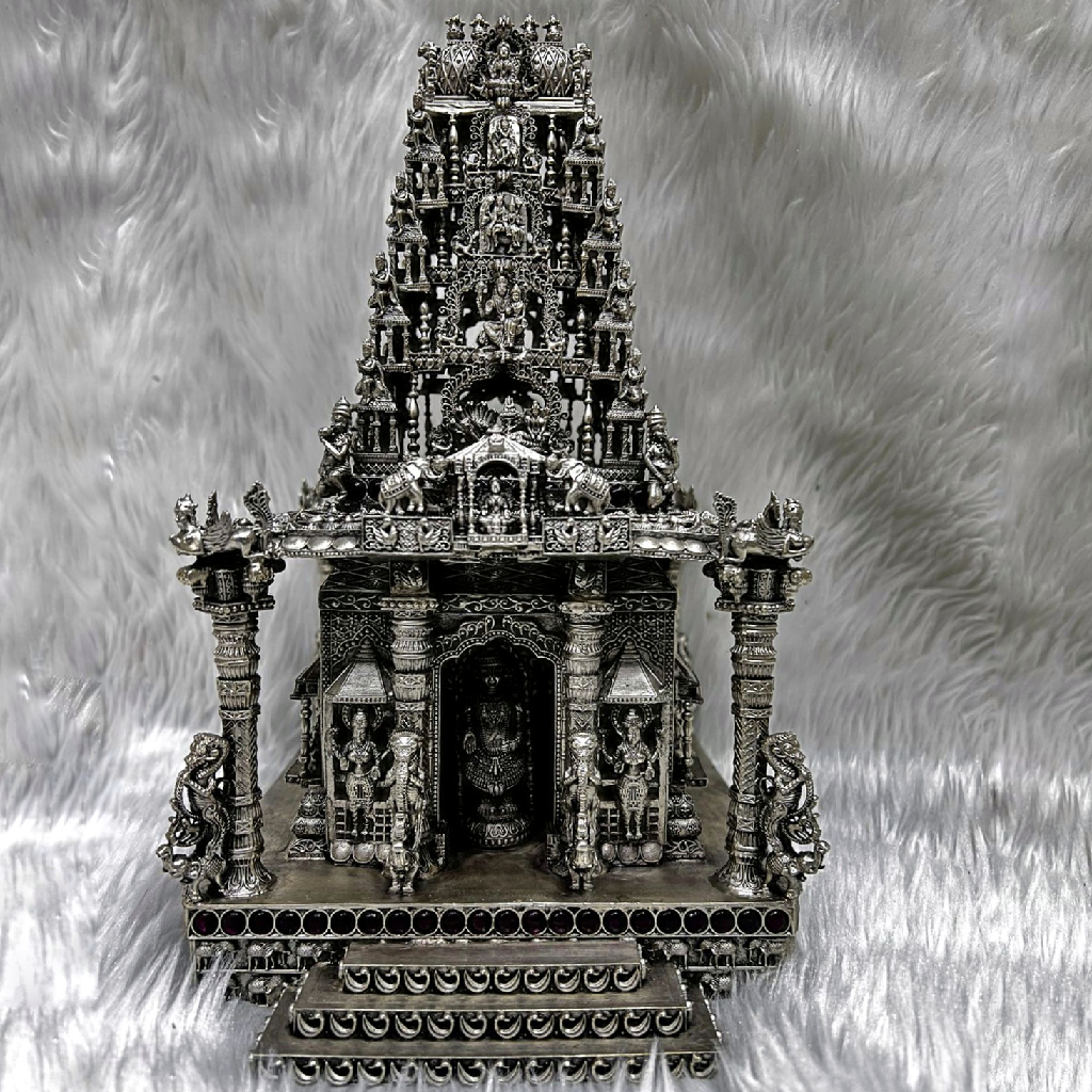 Exclusive and unique 92.5% pure silver tirupati balaji temple