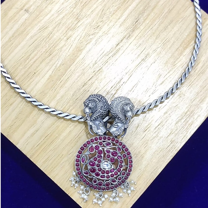 Twinning lion king pendant hasli in real silver by puran