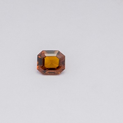1.5ct asscher brown hessonite-gomed