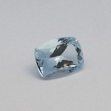 9.495ct cushion sky-blue aquamarine