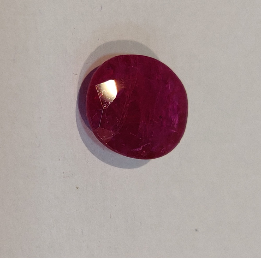 4.165ct oval red ruby-manek