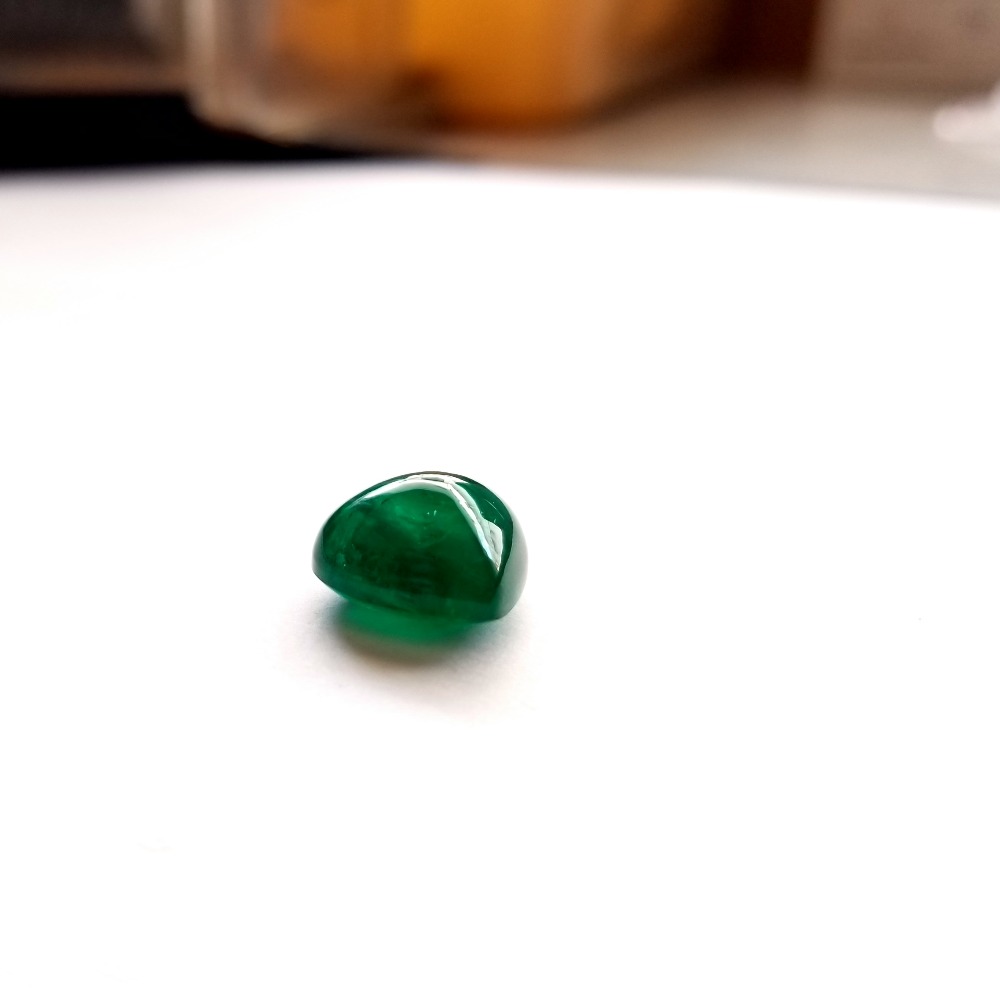 7.22ct pear green emerald-panna