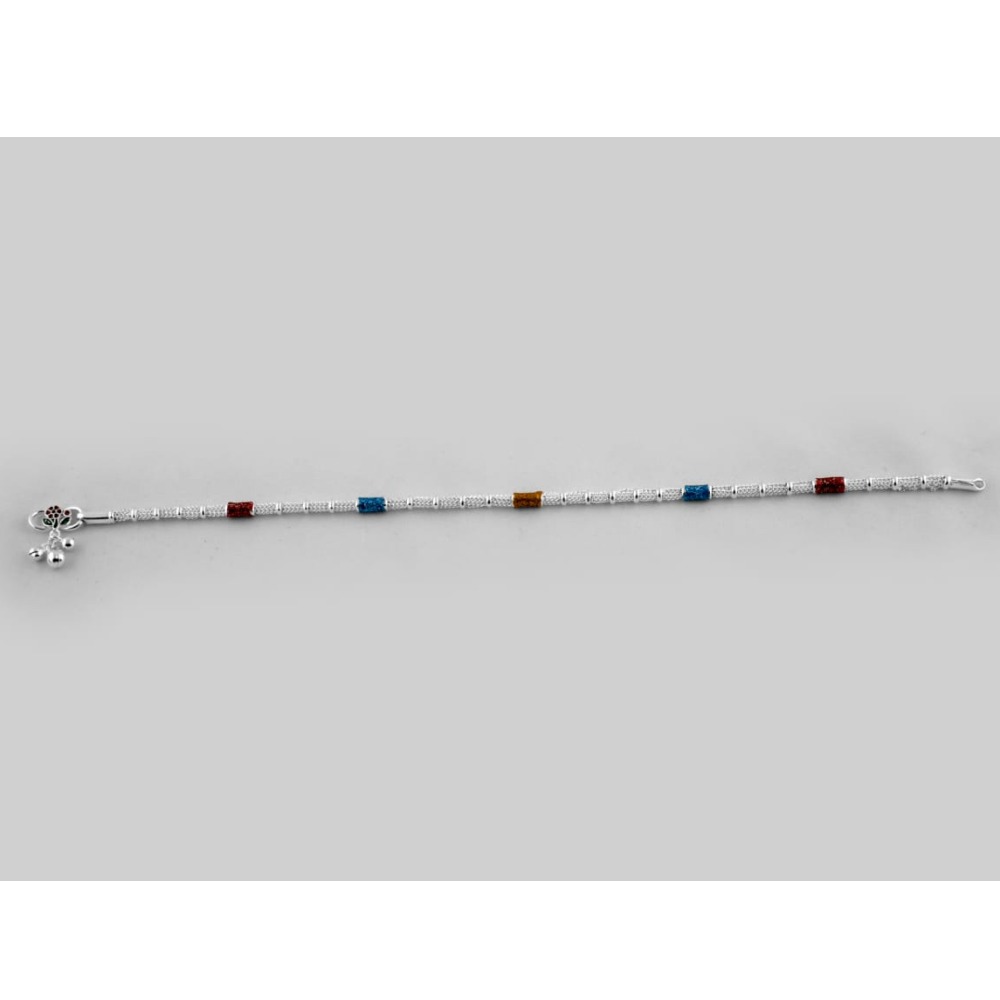 925 Sterling Silver Colorful Payal JP-P07