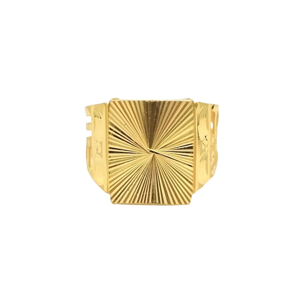 22k Gold Simple For Men's Ring GR771