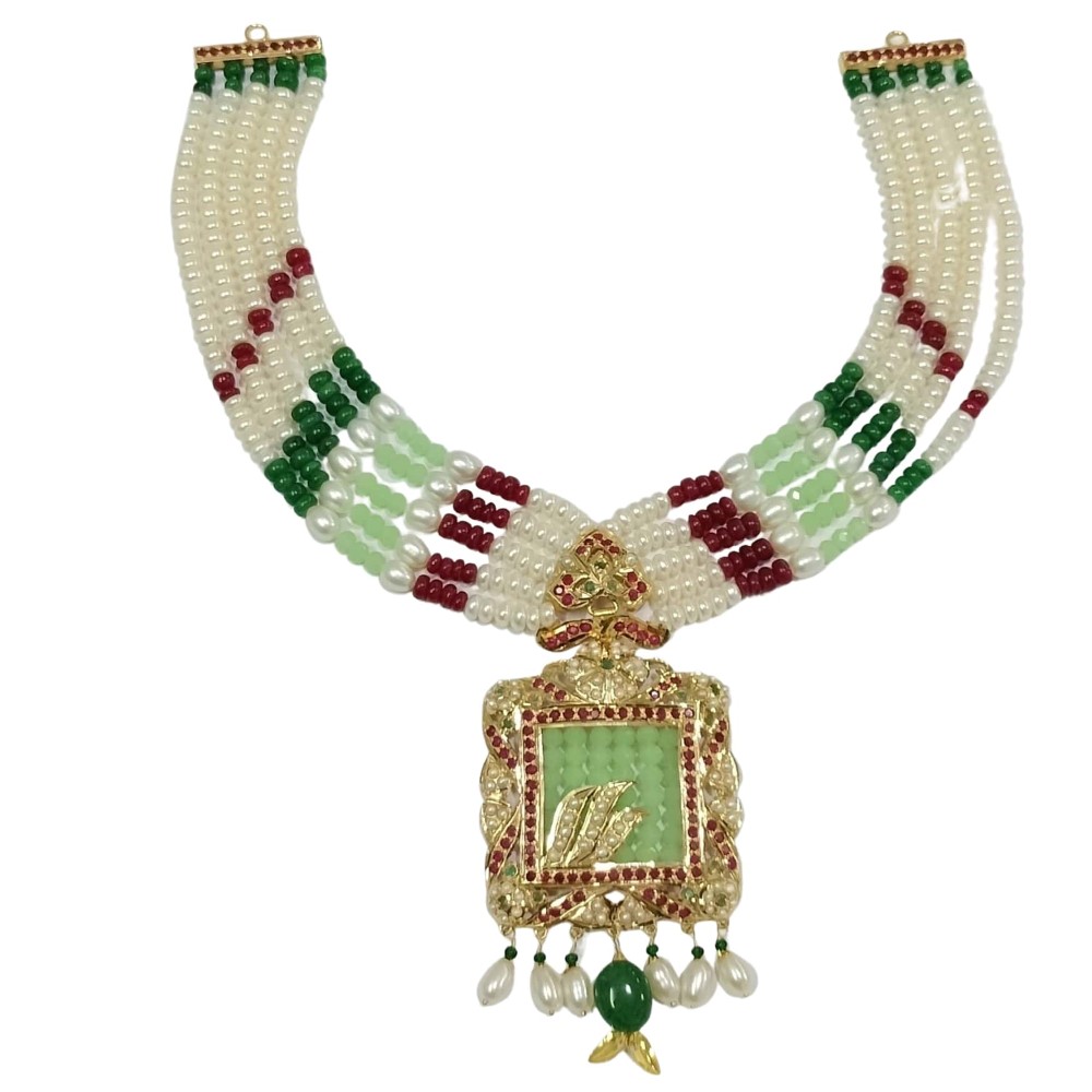 Gold Elegant Fancy Necklace Set JS284