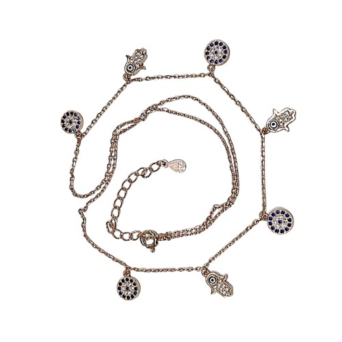 Silver Loopy Bends Chain SCH584