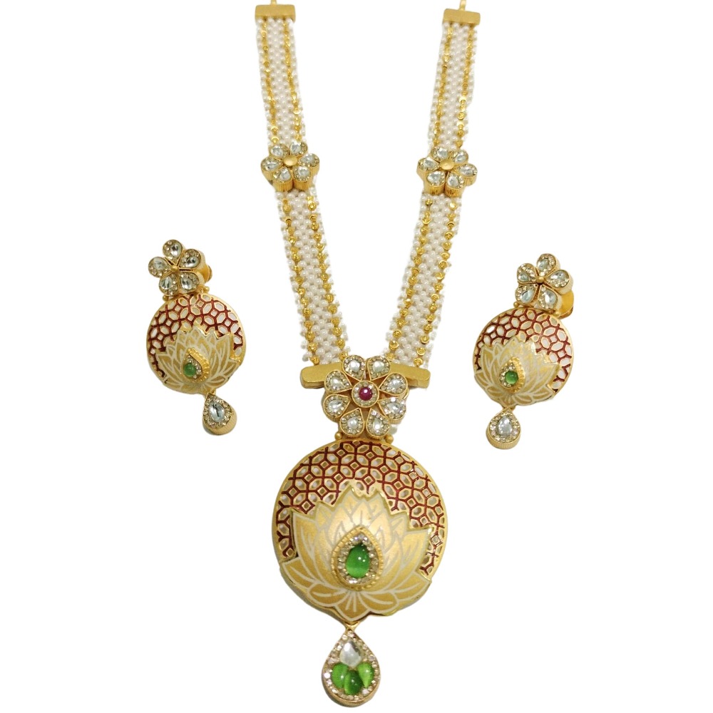 Gold necklace set ans9390
