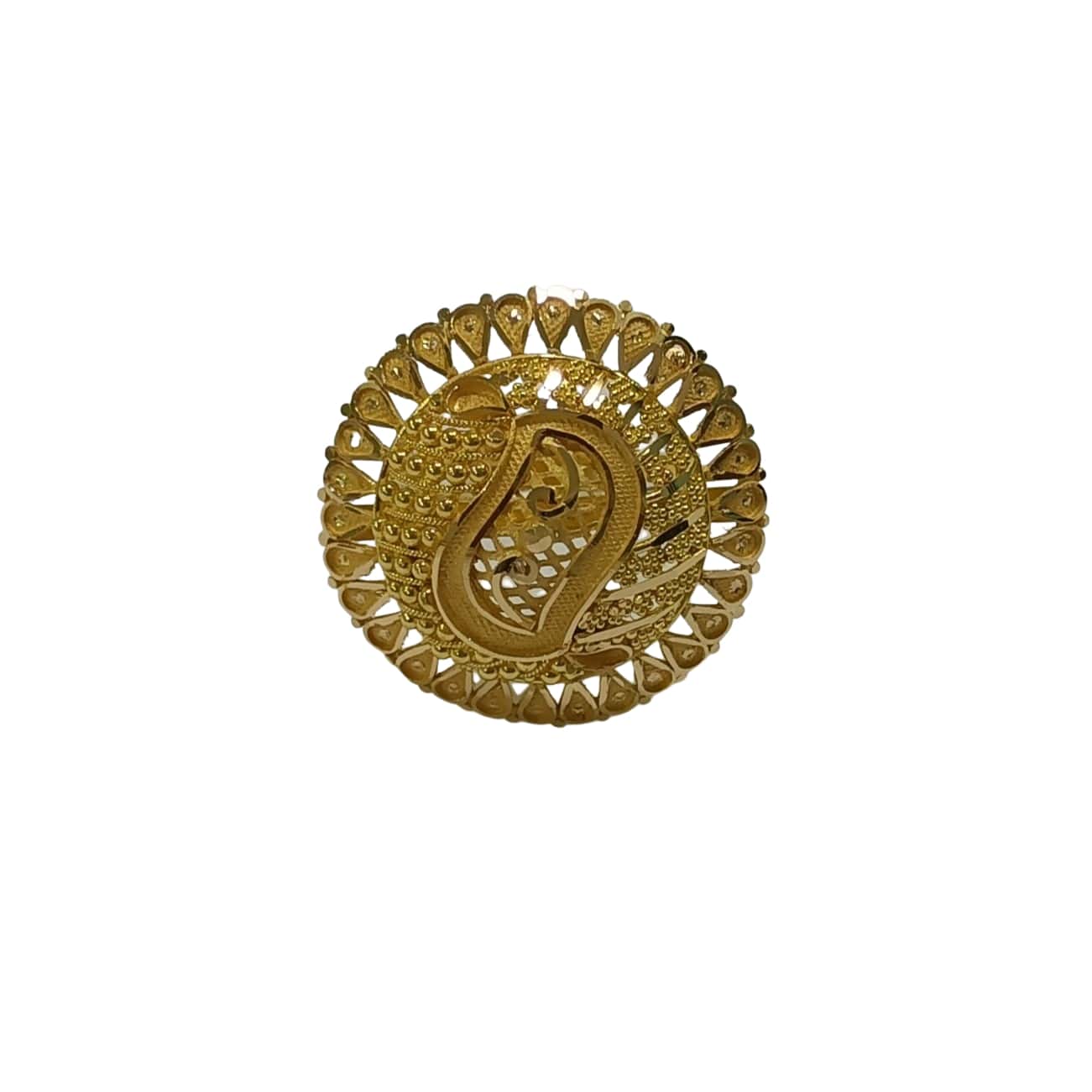 22K Gold Elegant Design Ladies Ring LR4634
