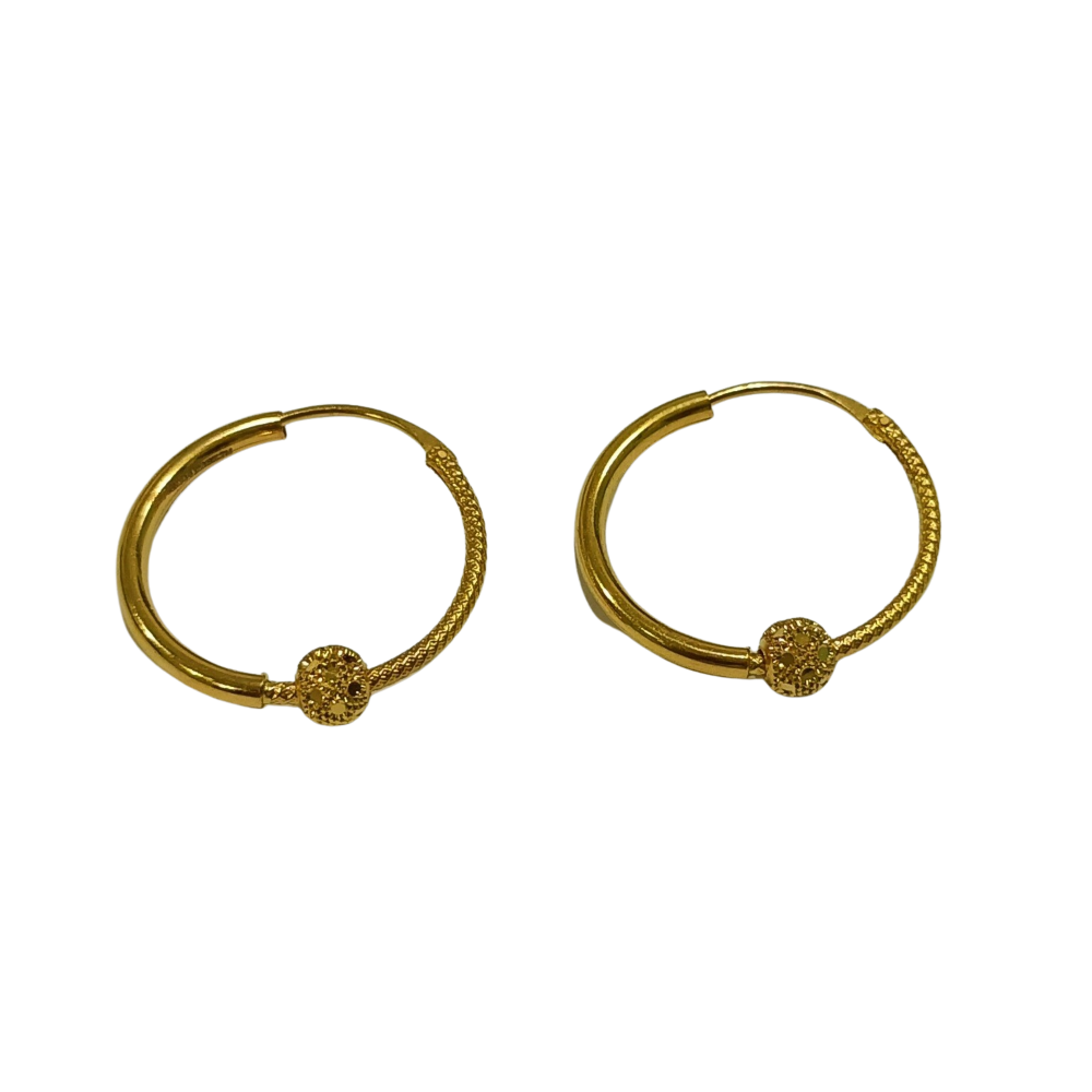 22k yellow gold gorgeous design bali w6398