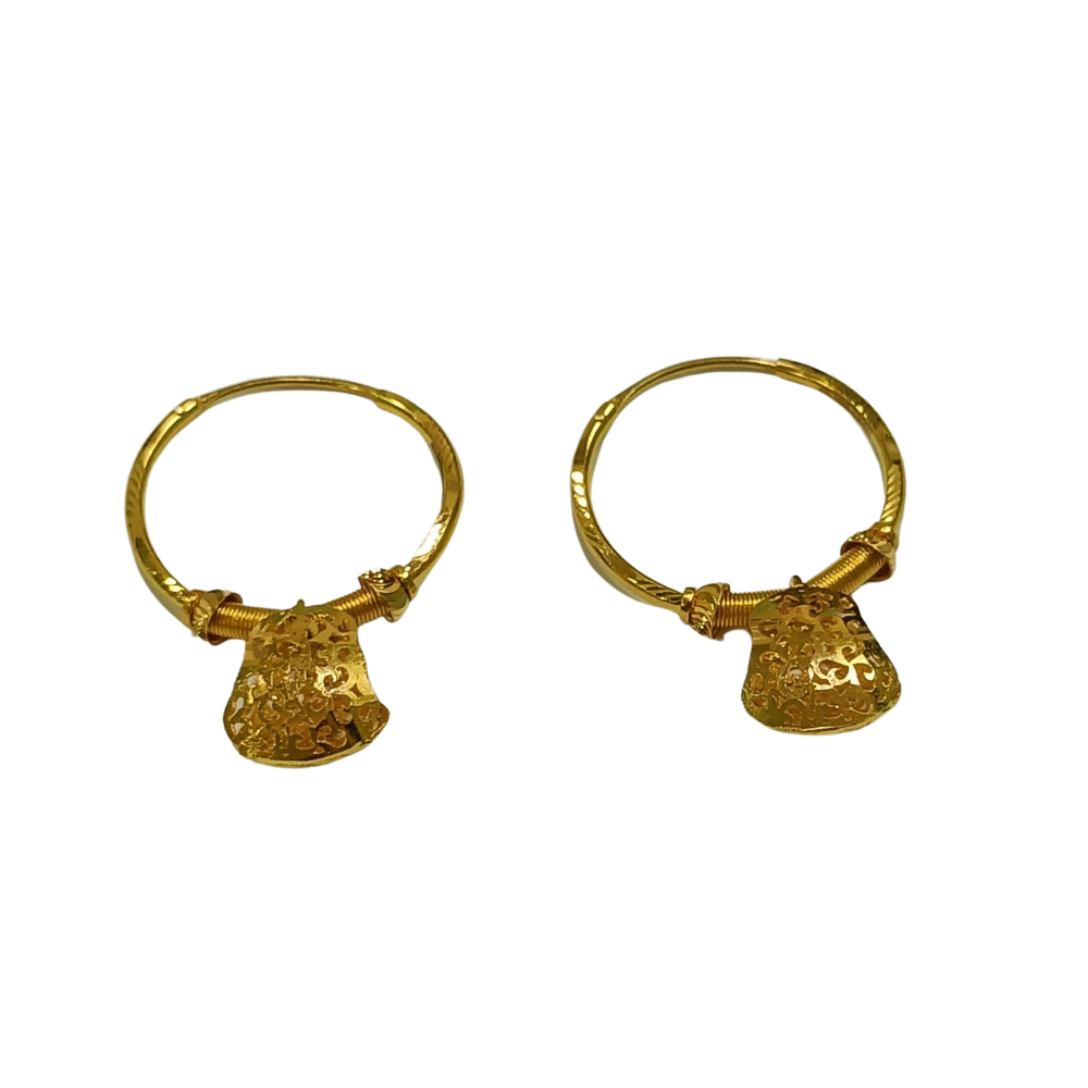 22k yellow gold classy design bali w5806