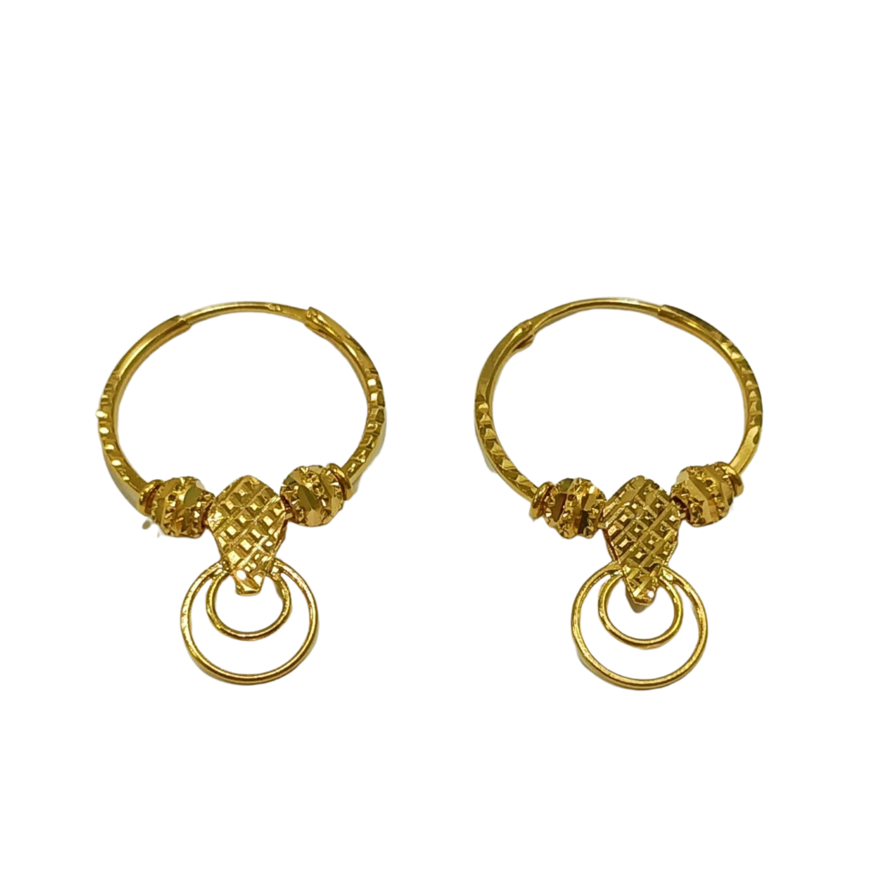 22k Yellow Gold Unique Design Bali W3169