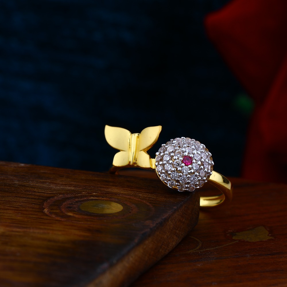 HALF CIRCLE BUTTERFLY LADIES CASTING RING