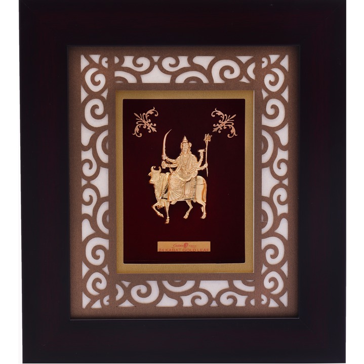 22KT Gold Plated Umiya Mata Photo Frame AJ-22