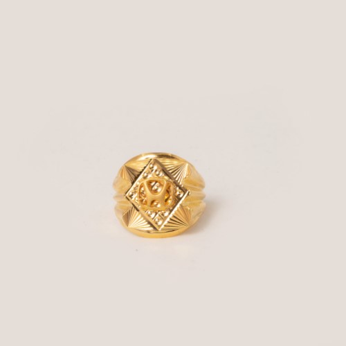22kt gold plain regal design rings