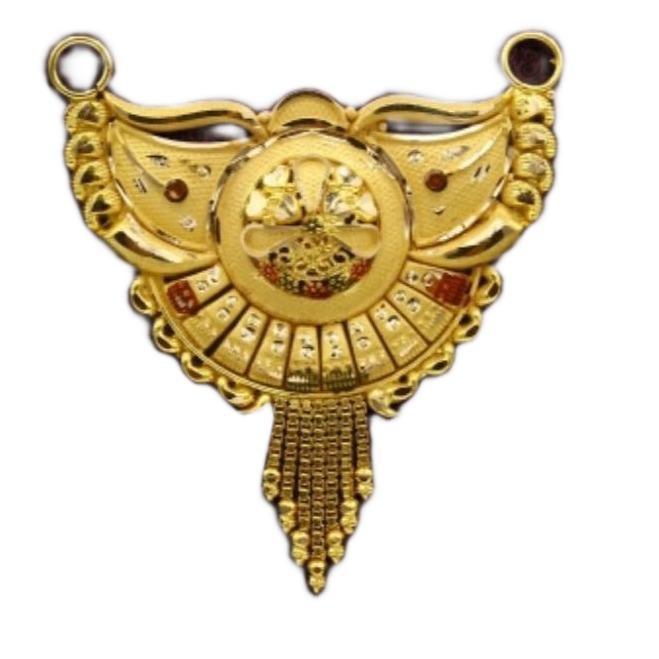 22k YELLOW Gold Double Kunda Pendent