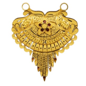 22k YELLOW Gold  Double Kunda Pendent