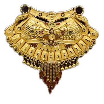 22k YELLOW Gold Double Kunda Pendent